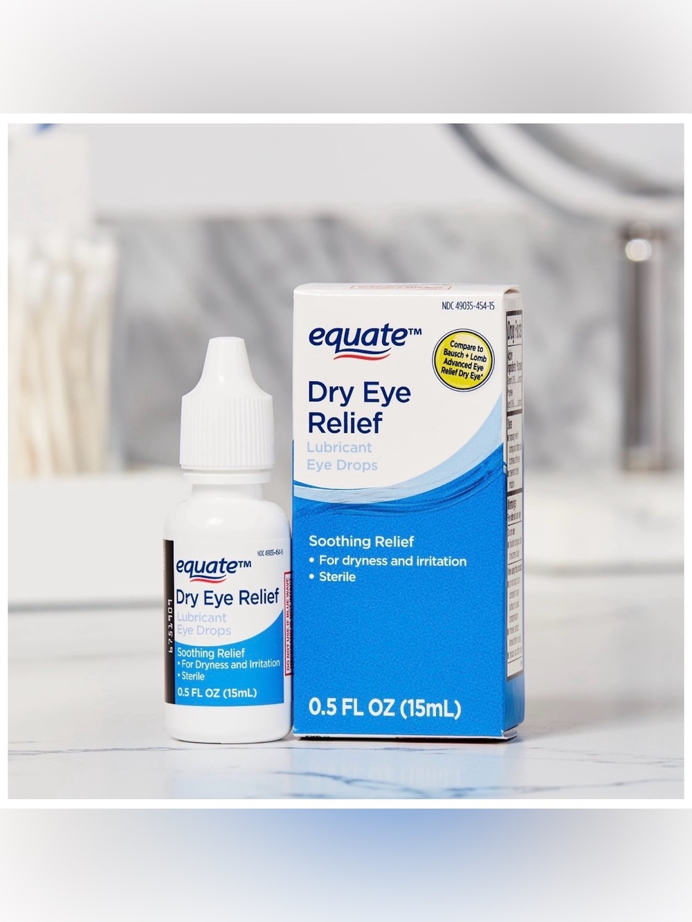 Equate Dry Eye Relief Lubricant Eye Drops -